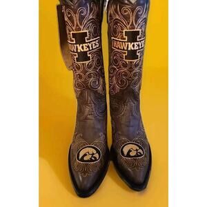 Gameday Women's Western Boot Iowa Hawkeyes Sz 5.5 B NEW NWT NCAA Excellent